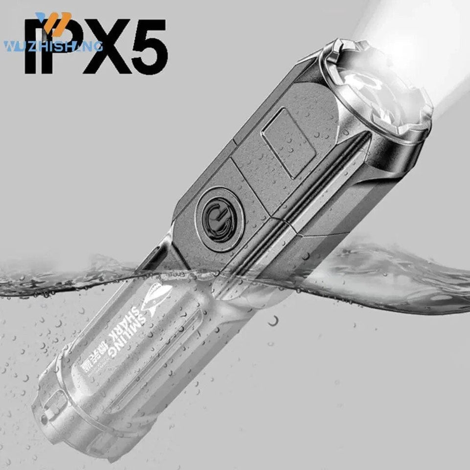 Powerful LED Torch Flashlight Tactical Flashlights Rechargeable USB 18650 Waterproof Zoom Fishing Hunting LED Flashlight