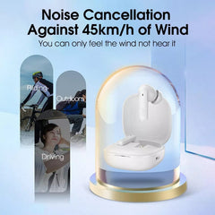 QCY HT05 ANC Wireless Earphone 40dB Noise Cancelling Bluetooth 5.2 Headphone 6 Mic ENC HD Call TWS Earbuds Transparency Mode