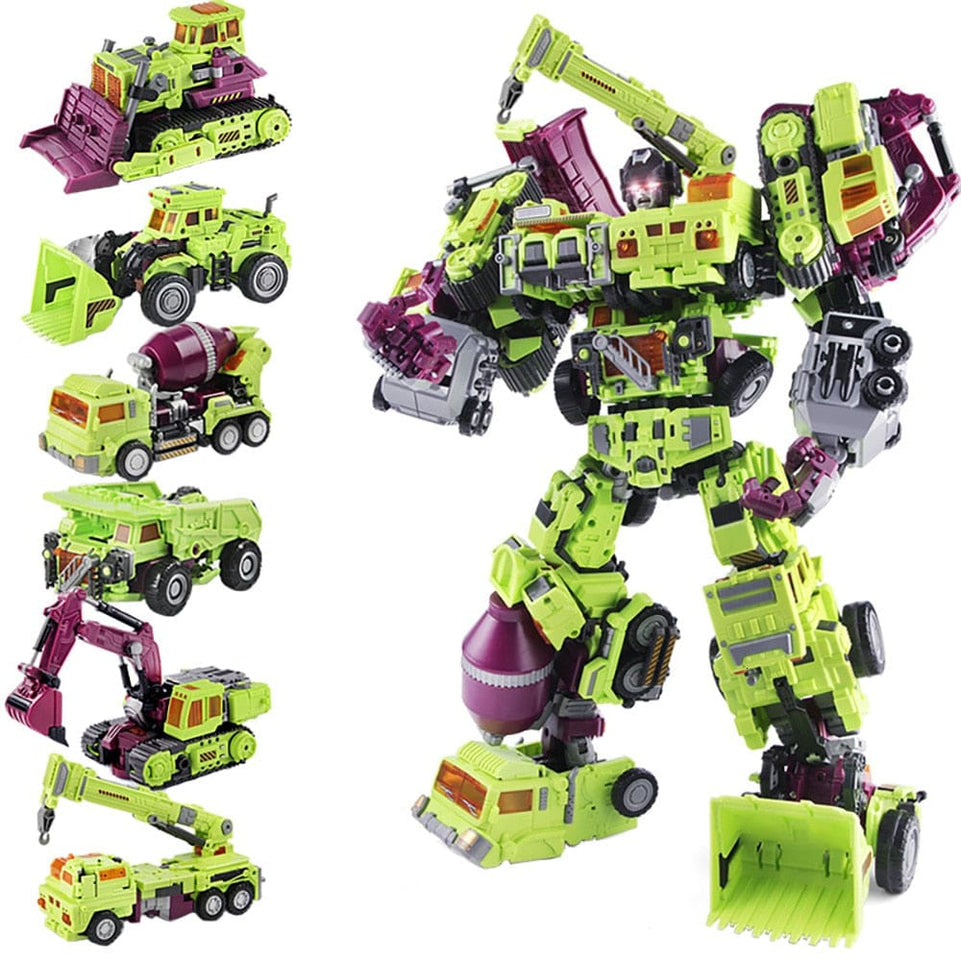 NBK Devastator G1 Transformation Combiner Action Figure Movie Model KO JINBAO Deformation Car Robot Scrapper Scavenger Kid Toys