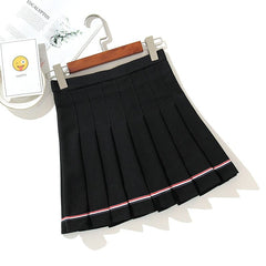 Black High Waist Mini Skirts Punk Pleated Vintage Skirt Gothic Streetwear Cross Print Pleated Women Skirts Lolita Harajuku Skirt