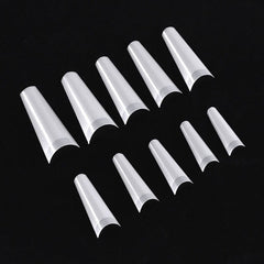 500pcs False Nail Art Tips French Natural Transparent Coffin False Nails Tips Acrylic UV Gel Nail Polish Manicure