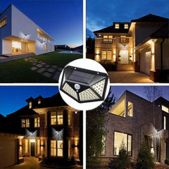 100 LED Solar Power Wall Light Motion Sensor Waterproof Outdoor Garden Lamp 1/2/4/8/10PCS