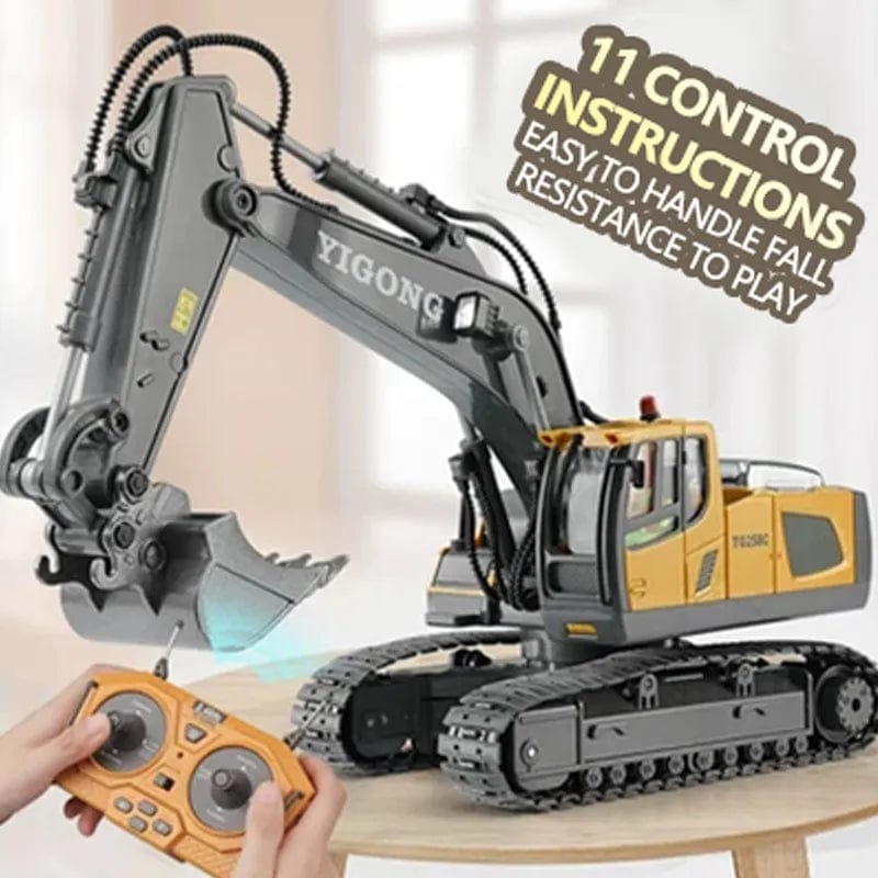 RC Excavator Dumper Car 2.4G Remote Control Engineering Vehicle Crawler Truck Bulldozer Toys for Boys Kids