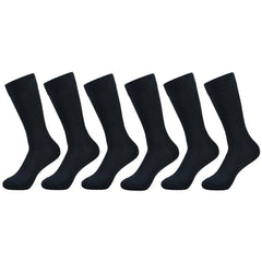 6 pairs Men's socks Black Cotton Dress Socks High quality Long Autumn and winter Sweat Resistant Anti-odor Calf Socks