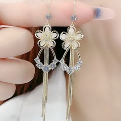 New Fashion Korean Imitation Pearl Drop Earrings for Women Butterfly Owl Zircon Oversized Earring Wedding Party Jewelry