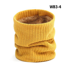 2022 New Neck Scarf Winter Women Men Solid Knitting Collar Thick Warm Velveted Rings Scarves High Quality Allmatch Muffler