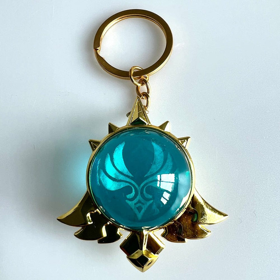 Genshin Impact Trinket Mondstadt Liyue Sumeru Fatui Vision Of God Keychains Anime Accessories Bag Pendant Key Rings High Quality