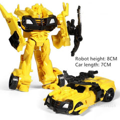 Mini Transformation Cars Kid Classic Robot Car Toys Action & Toy Figures Plastic Deformation Boys Gifts for Children