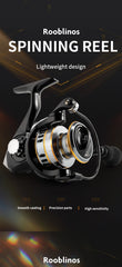 Fishing Reel Spinning Reels Saltwater Freshwater Ultralight Metal Frame Smooth And Tough High Speed Fishing Reels