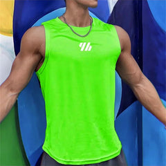 Gym singlet Vest High Quality mesh Shirt Sleeveless T-shirts Men Tank Tops basketball running Fitness Sports Vest men