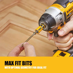 DEWALT Power Bit and Sleeve Set Max Fit Phillips #2 S X 2" L S2 Tool Steel 3PK Drill Driver Tool Accessories