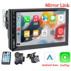 Car play Radio 1 DinAndroid Auto Multimedia Player HD 7‘’ Touch Screen FM AUX Input Bluetooth MirrorLink Universal