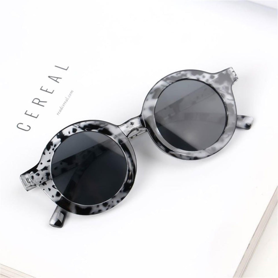 2023 New Fashion Children's Sunglasses Infant's Retro Solid Color Ultraviolet-proof Round Convenience Glasses Eyeglass For Kids