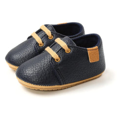 New Baby Shoes Retro Leather Boy Girl Shoes Multicolor Toddler Rubber Sole Anti-slip First Walkers Infant Newborn Moccasins