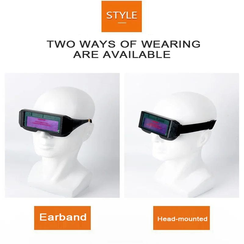 Automatic Dimming Welding Glasses Light Change Auto Darkening Anti- Eyes Shield Goggle for Welding Masks EyeGlasses