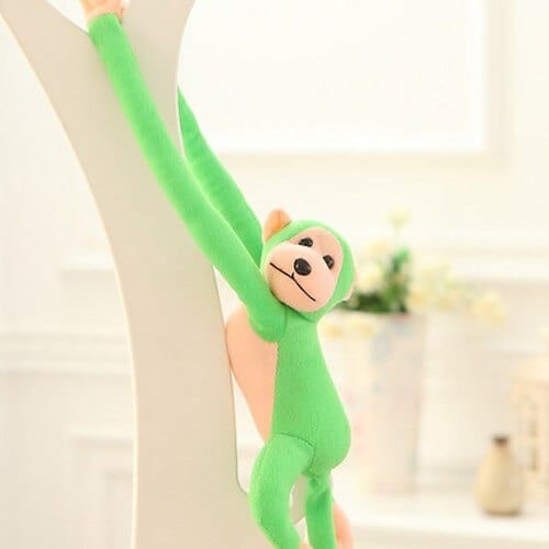 New Color Long Arm Monkey Plush Stuffed Doll Kids Cute Animal Plush Toys Creative Curtain Doll Hanging Monkey Decorative Gifts