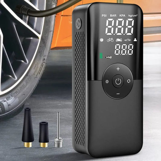 Rechargeable Air Pump Tyre Inflator Portable Compressor Digital Cordless Car Tyre Inflator For Motorcycle Bicycle