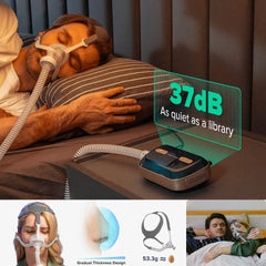 Auto CPAP Travel APAP, Anti Snoring Sleep Apnea, Portable Ventilator, for Sleep Apnea Syndrome And OSA, Bluetooth Function