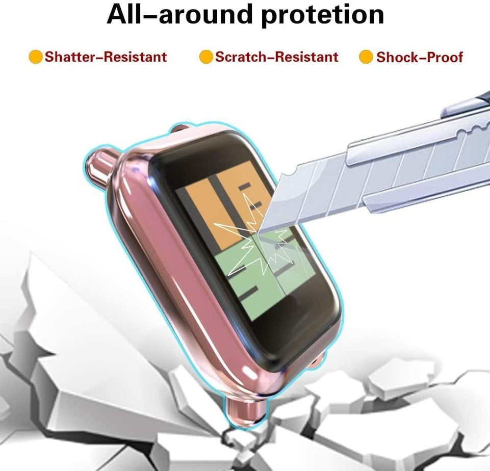2in1 Wrist Strap for Amazfit Bip U Pro Case Correa Metal Bracelet for Amazfit GTS 4 3 2 mini Bip U Band Screen Protector Belt