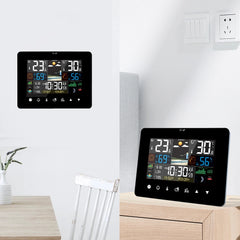 Weather Station Alarm Clock Multifunction Thermometer Hygrometer Touch Screen Wireless Sensor Sunrise Sunset