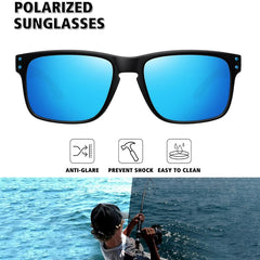 Polarised Square Sunglasses for Men and Women High Quality Finish Sun Glasses UV Protection Glasses