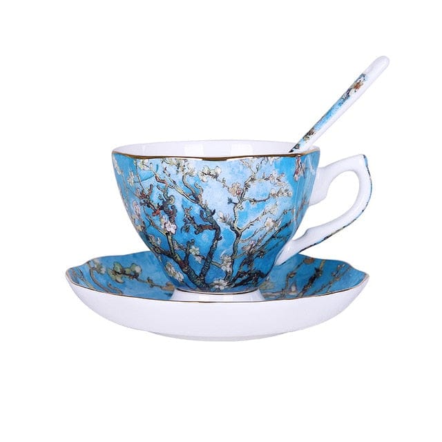 The New Van Gogh Art Painting Coffee Mugs The Starry Night Sunflowers The Sower Irises Saint-Remy Coffee Tea Cups - Wowza