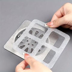 Hair Catchers Disposable for Shower Mesh Shower Drain Covers - Floor Sink Strainer Filter Mesh Stickers Bathroom Accessories