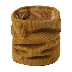 2022 New Neck Scarf Winter Women Men Solid Knitting Collar Thick Warm Velveted Rings Scarves High Quality Allmatch Muffler