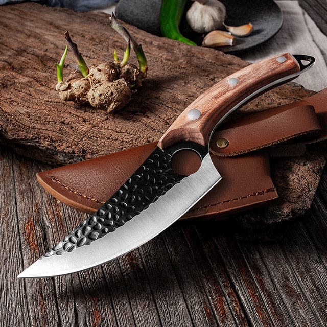 5.5" Meat Cleaver Hunting Knife Handmade Forged Boning Knife Serbian Chef Knife Stainless Steel Kitchen Knife Butcher Fish Knife - Wowza