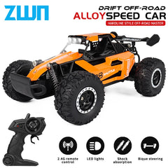 Model RC Car With LED Light 2WD Off-road Remote Control Climbing Vehicle Outdoor Cars Toy Gifts for Kids