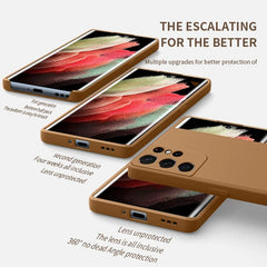 Silicone Cover For Samsung Galaxy S22 S21 S23 Ultra S20 S10 Plus FE A73 A72 S23 A53 A52 A54 A33 A32 4G 5G Phone Case