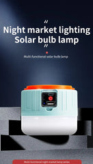 Outdoor Solar Light LED Lamp Rechargeable Bulbs Emergency Light Hook Up Camping Fishing Portable Lantern Lights