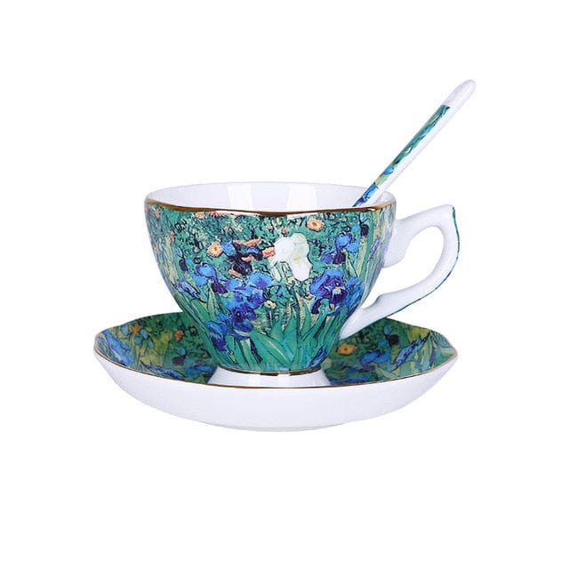 The New Van Gogh Art Painting Coffee Mugs The Starry Night Sunflowers The Sower Irises Saint-Remy Coffee Tea Cups - Wowza