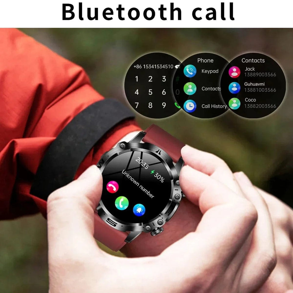 Blood Lipids Uric Acid Blood Glucose Smart Watch For Men ECG+PPG Fitness Tracker Clock Bluetooth Call Health Smartwatch