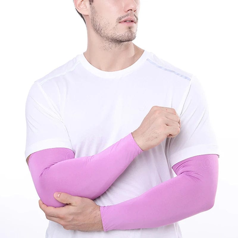 Arm Sleeves Warmers Sports Sleeve Hand Cover Cooling Sun UV Protection Cooling Warmer Running Fishing Cycling Breathable Sleeves