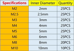 Stainless Steel Washers Metal O Ring Fasteners Gasket Set Assortment Kits M2 M2.5 M3 M4 M5 M6 M8 M10 Flat Washer Grommets