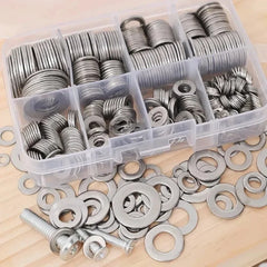 Stainless Steel Washers Metal O Ring Fasteners Gasket Set Assortment Kits M2 M2.5 M3 M4 M5 M6 M8 M10 Flat Washer Grommets