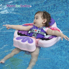 Mambobaby Baby Float Swimming Ring With Roof Infant Waist Floater Non-Inflatable Buoy Beach Pool Accessories Toys Swim Trainer