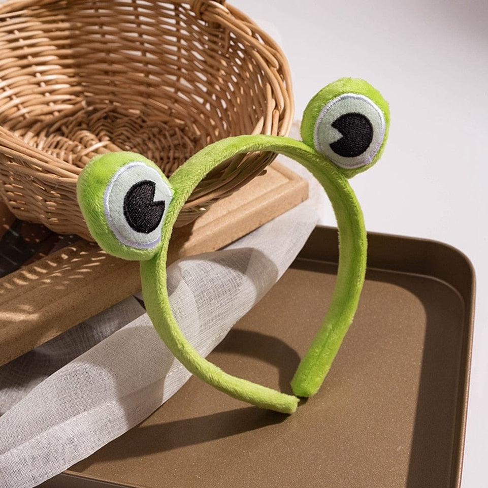 Funny Frog Makeup Headband Wide-brimmed Elastic Hairbands Cute Girls Hair Bands Women Hair Accessories Girls Hairband