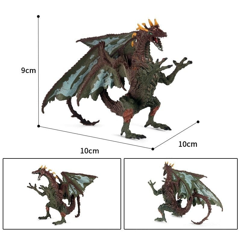 Hot Realistic Mythical Animal Model Dragon Figurines Simulation Monster Warcraft Firehawk Action Figure Children Colection Toys