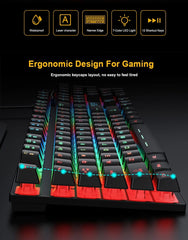 RGB Gaming keyboard Gamer keyboard and Mouse Set With Backlight USB 104 keycaps Wired Ergonomic Keyboard For PC Laptop