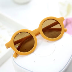 2023 New Fashion Children's Sunglasses Infant's Retro Solid Color Ultraviolet-proof Round Convenience Glasses Eyeglass For Kids