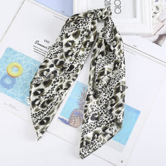 Haimeikang 60*60cm Square Silk Scarf Women Headband Fashion Print Neck Scarfs Office Hair Band Hand Kerchief Female Bandana