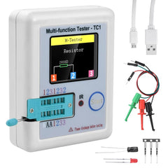 Multimeter Transistor LCR TC1 1.8" TFT LCD Display Tester Diode Triode Capacitor Resistor Test Meter MOSFET NPN PNP Triac MOS