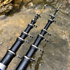 GHOTDA 2021 Carbon Fishing Rod Travel Short Hard Fishing Rod Suitable for Carp Barracuda Rock Telescopic Casting