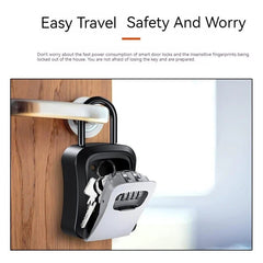 KeyBox password Extended Locking Hook Steel Wire Hanging Key Storage Waterproof Key 4 Digit Code Box free installation