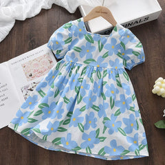 Bear Leader Girl Princess Dress New Summer Kid Girls Dress Floral Sweet Children Party Suits Butterfly Costume Children Clothing