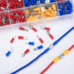 Cable Connector 480/300/280PCS Insulated Electrical Wire Crimp Spade Butt Ring Fork Set Ring Lugs Rolled Terminals Assorted Kit