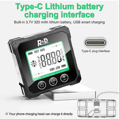 PT180 PT181 Laser Digital Protractor Angle Measure Inclinometer 3 in 1 Laser Level Box Type-C Charging Angle meter for home