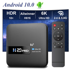 Android TV Box Android 10.0 16GB 2.4&5G WIFI 4K Media Player TV Box Android Play Store Very Fast 1080P Set Top Box